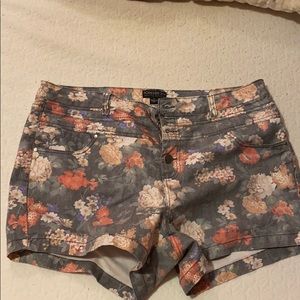 Forever 21 High Waisted Floral Shorts